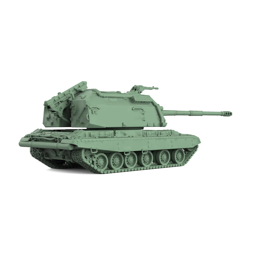 Soviet 2S3 Akatsiya (M1973) Self-Propelled Howitzer 1/72 Resin Vehicle Kit - resin model view 2