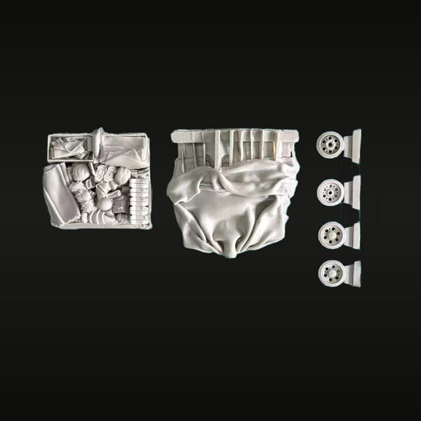 WWII German StuG III C/D Stowage & Parts Set 1/35 Resin Accessory Kit