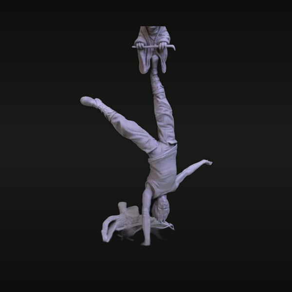 Fantasy Acrobat Duo on Horizontal Bar 120mm Resin Figure Kit