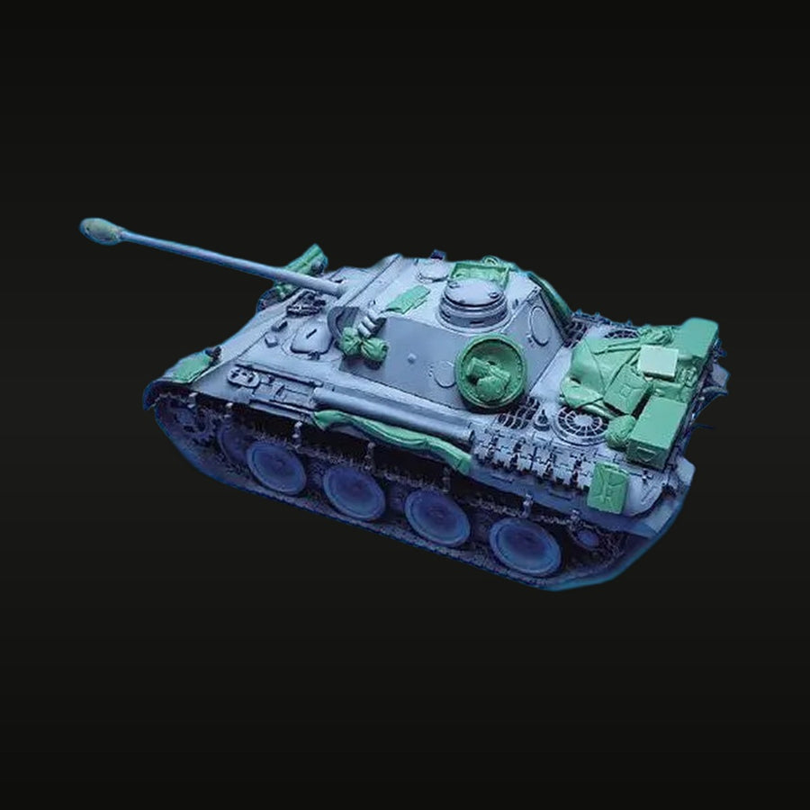 WWII German Panther Ausf. D Medium Tank 1/35 Resin Vehicle Kit - unpainted resin model kit