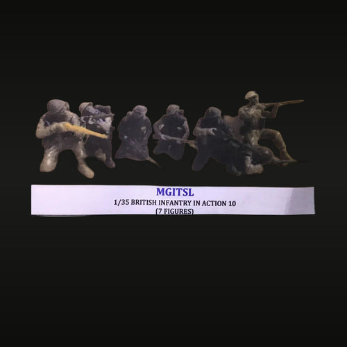 1/35 British Infantry in Action Resin Figure Set (7 Figures)