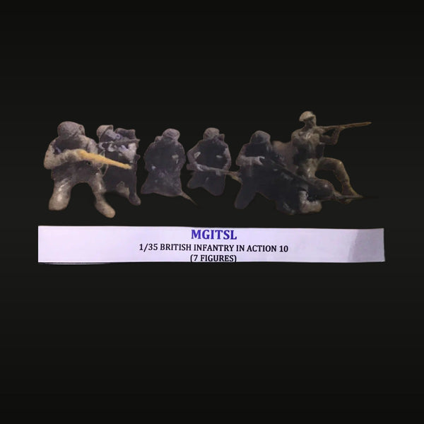 WWII British Infantry in Action 1/35 Resin Figure Set (7 Figures)