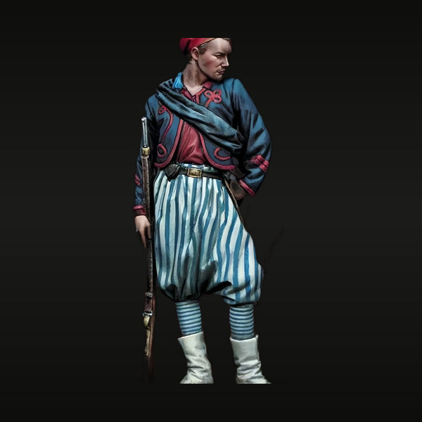 French Colonial Louisiana Soldier 75mm Resin Figure Kit