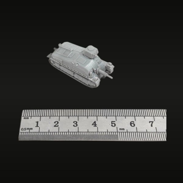 WWII French SOMUA SAu 40 Self-Propelled Gun 1/144 Resin Vehicle Kit