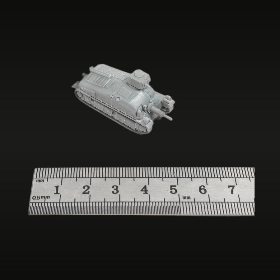 WWII French SOMUA SAu 40 Self-Propelled Gun 1/144 Resin Vehicle Kit - unpainted resin model kit
