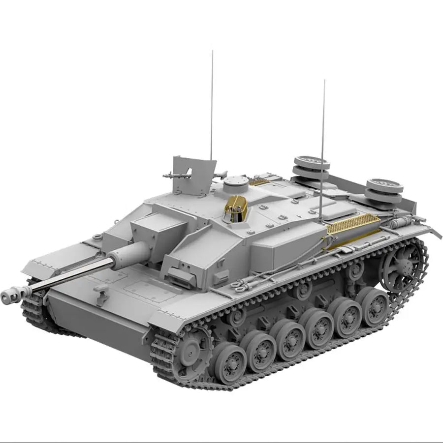 WWII German StuG III Ausf. F/8 with Crew 1/35 Resin Vehicle Kit - resin model view 2
