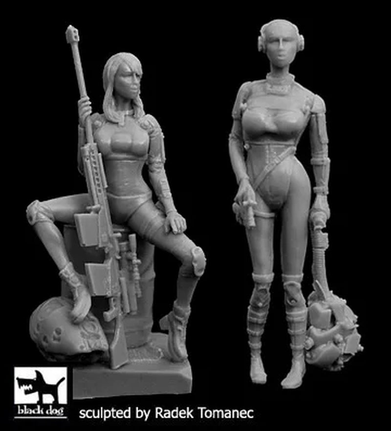 Model Kit 1/35 Model Kit Resin Kit Female Hunter