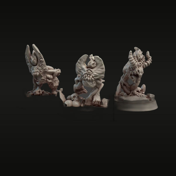 Tusk Daemonic Warlord Trio - 30mm Resin Figure Set