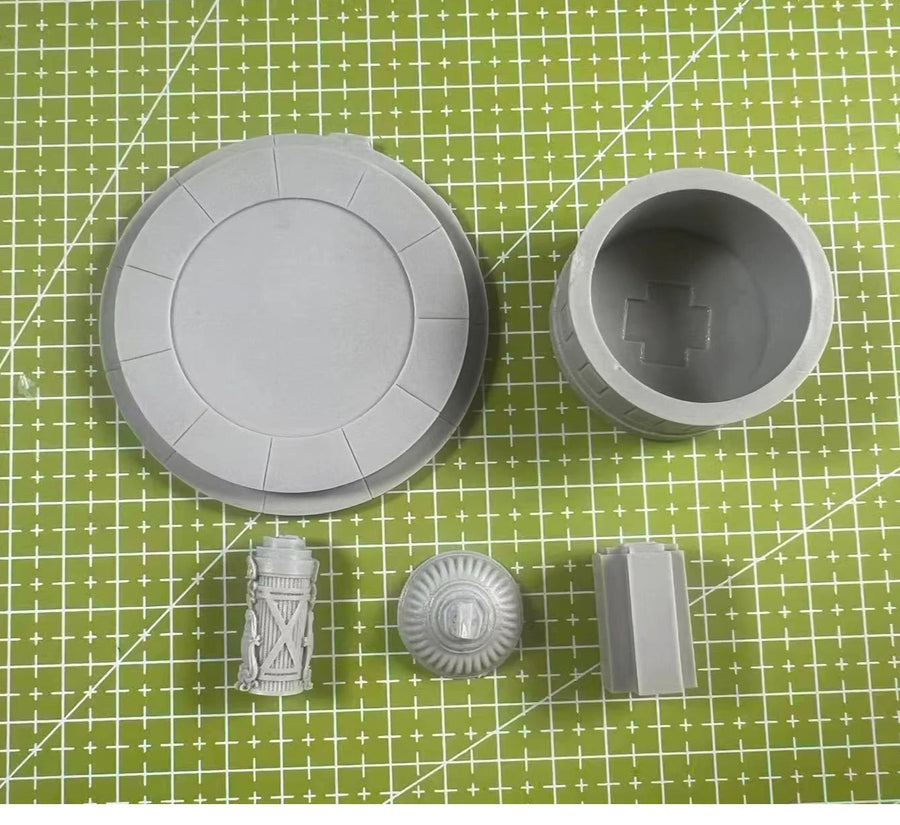 Classical Fountain Diorama Base 1:35 Resin Model Kit - resin model view 2