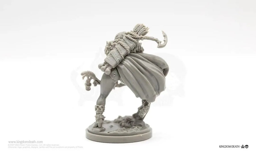 Fantasy Horned Orc Warrior with Battle Axe 75mm Resin Figure Kit - resin model view 2