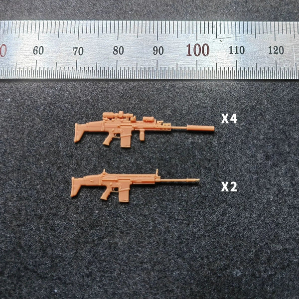 Modern Assault Rifle Variants x6 1/35 Resin Accessory Kit