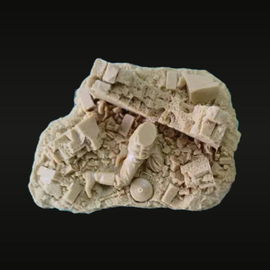 WWII German Panzerjäger Anti-Tank Soldier 1/35 Resin Figure Kit (Unassembled Parts) - unpainted resin model kit