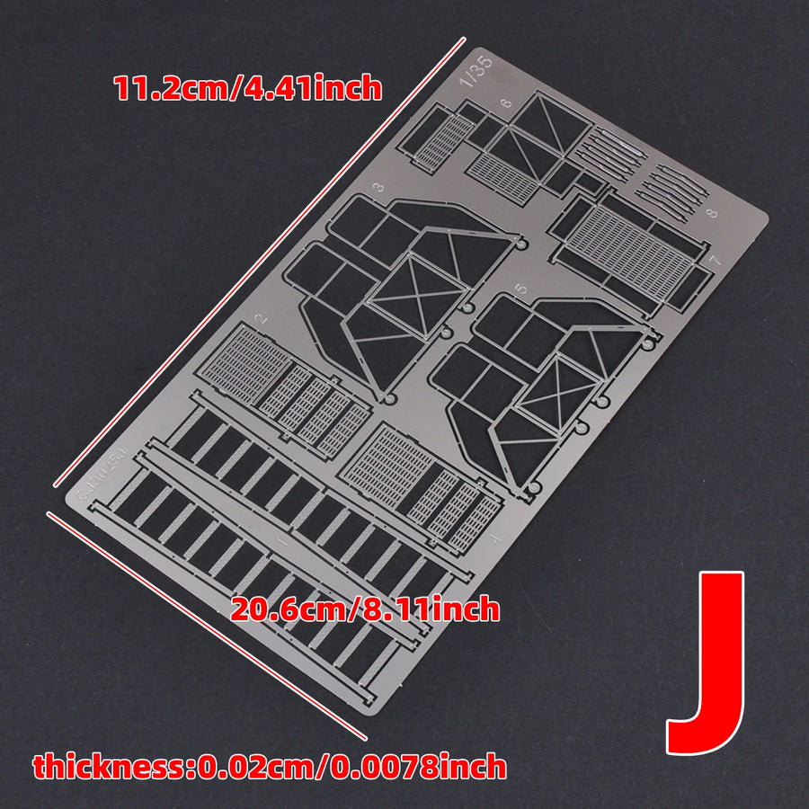 1/35 Photo Eatch Scale Model Kit Maintenance Ladders Climbing Ladder Platform Ottoman Warning Signs Sand Table Diorama Models