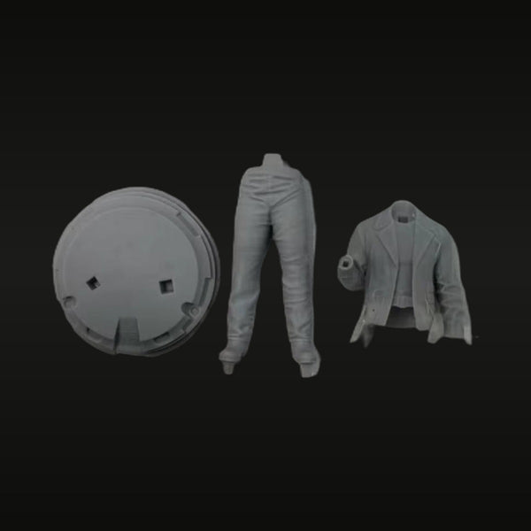 Cyberpunk Corporate Agent with Tailored Jacket 1/24 Resin Figure Kit