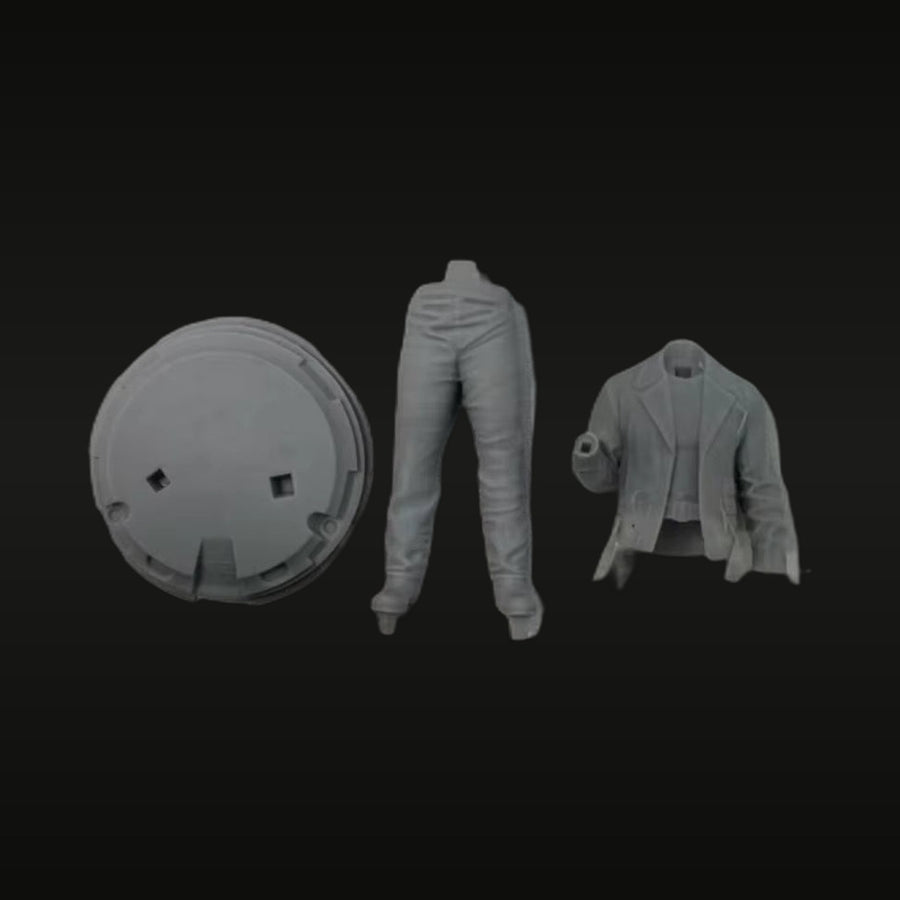 Cyberpunk Corporate Agent with Tailored Jacket 1/24 Resin Figure Kit - unpainted resin model kit