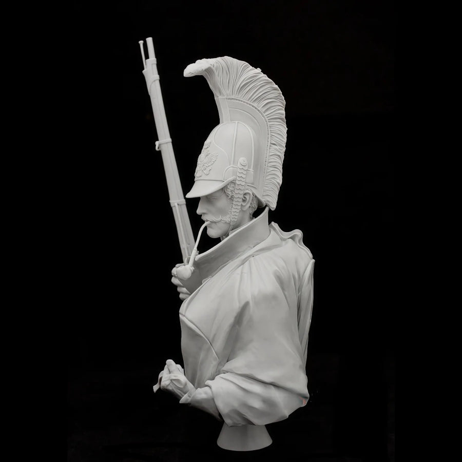 1/10 Scale Resin Unpainted Model Kit, Military Theme, Bust of a Dragoon Soldier, Unassembled and Unpainted GK