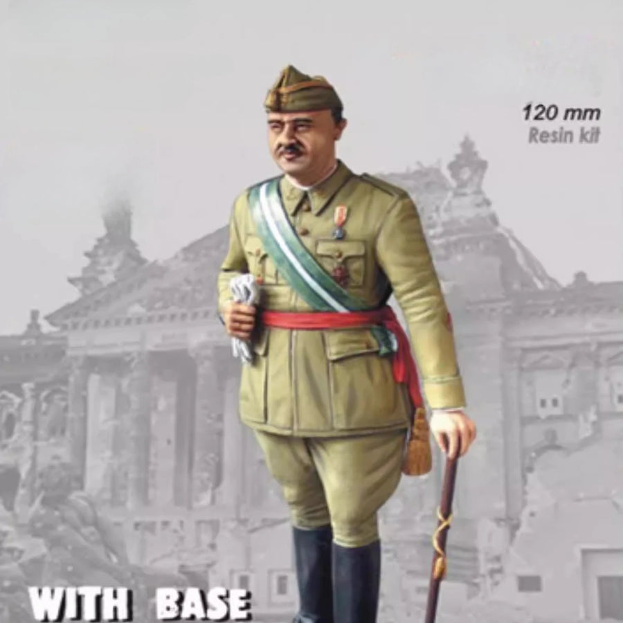 Spanish Civil War Nationalist Officer 120mm Resin Figure Kit - resin model view 3