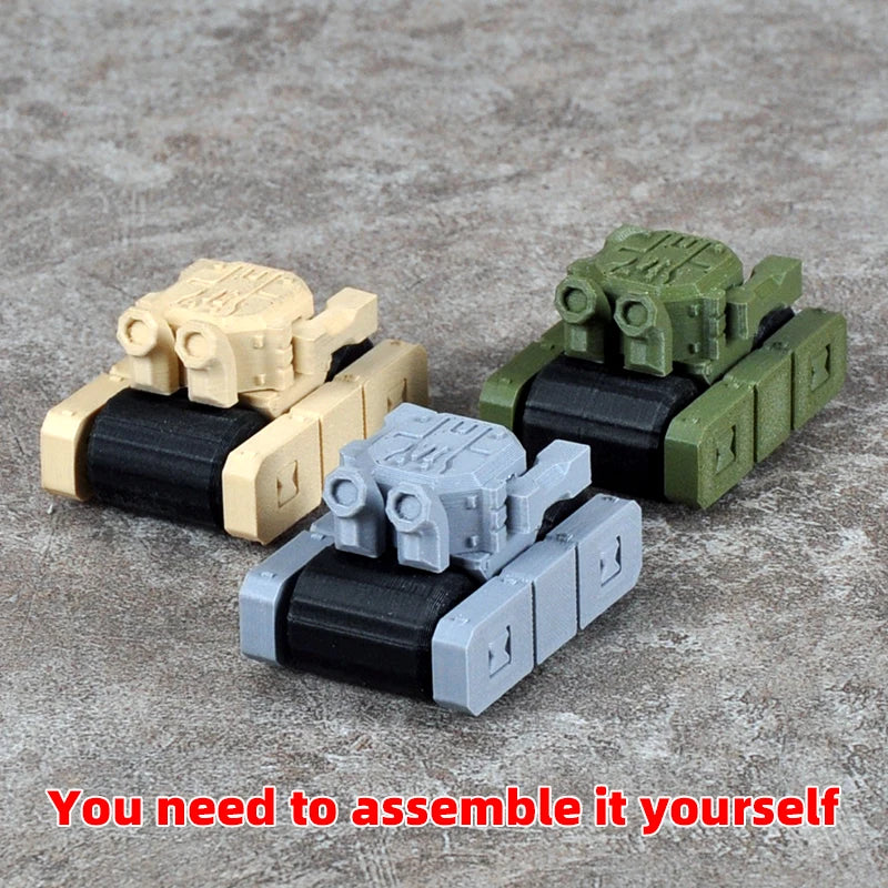 Tank Track Roller Wheel & Suspension Block Sprue Set Resin Kit - resin model view 5