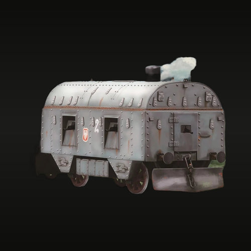 Polish Armoured Train P.P.2 Smiały 1/72 Resin Model Kit