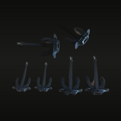 Ship Anchor Multi-Size Resin Model Kit Accessories - 6 Pieces