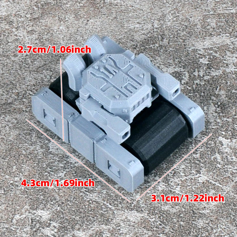 Tank Track Roller Wheel & Suspension Block Sprue Set Resin Kit - resin model view 3