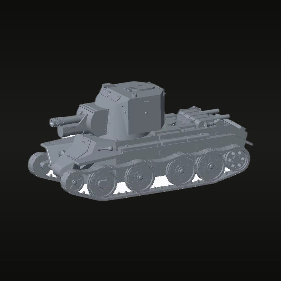 WWII Finnish BT-42 Tank 1/144 Scale Resin Vehicle Kit - unpainted resin model kit