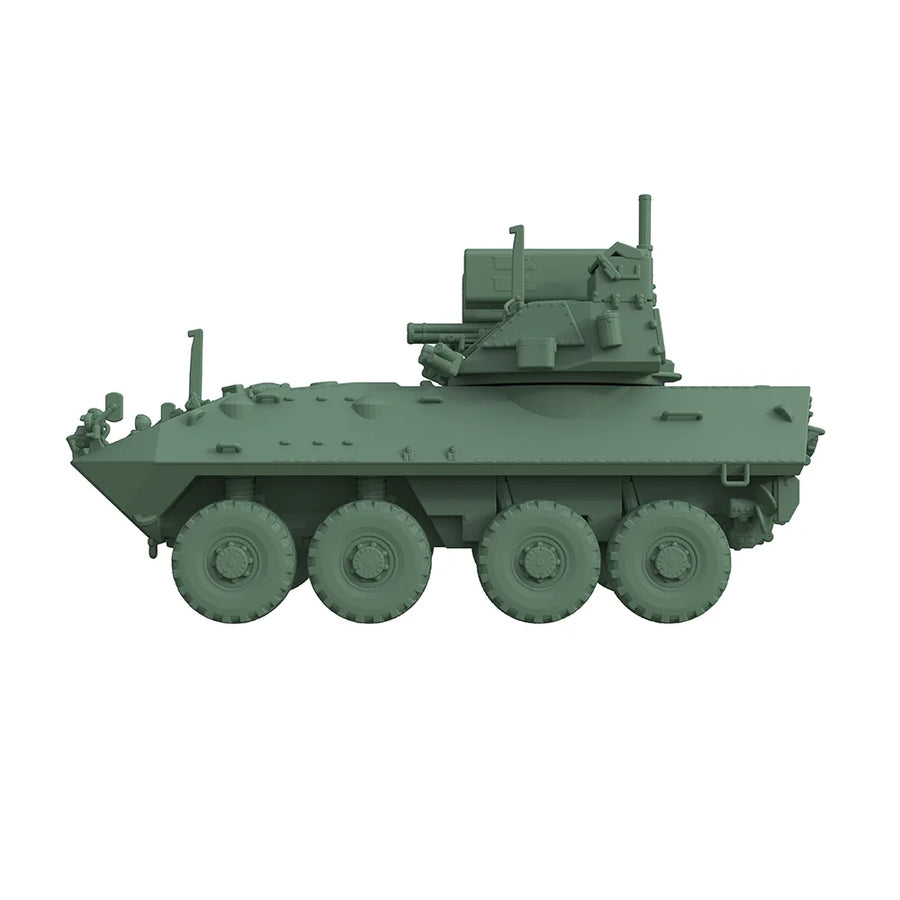 Modern US 8-Wheeled Armored Personnel Carrier with Stinger Air Defense 1/144 Resin Vehicle Kit - resin model view 3