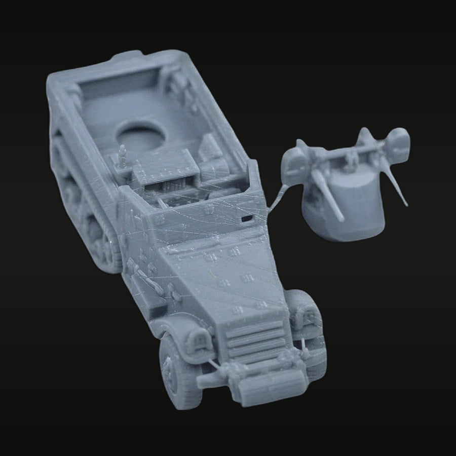 German Sd.Kfz Half-Track SPAA 1/144 Resin Vehicle Kit - unpainted resin model kit