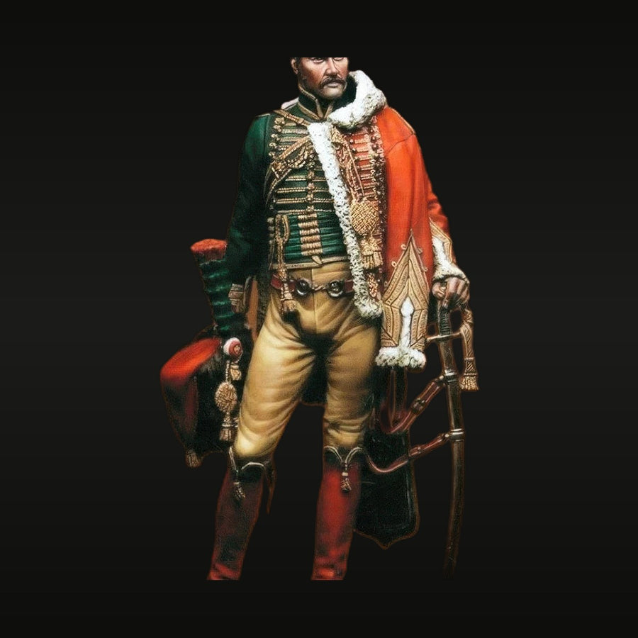 Napoleonic French Cavalry Officer 1805 1/20 Resin Figure Kit - unpainted resin model kit