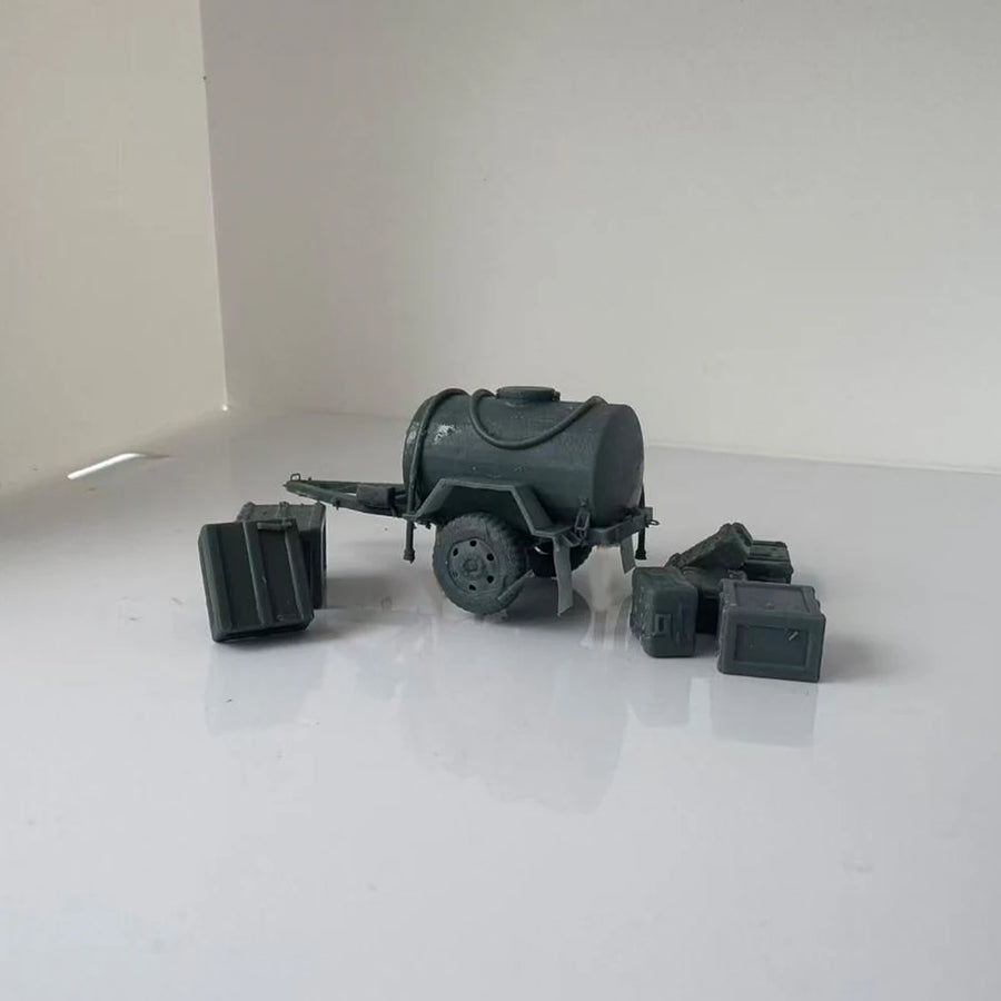 Scenic Terrain Water Tank Trailer Various Crates LYTS103 1/220 1/48 1/64 1/72 1/87 1/144 1/160 Z Scale Miniature Scene