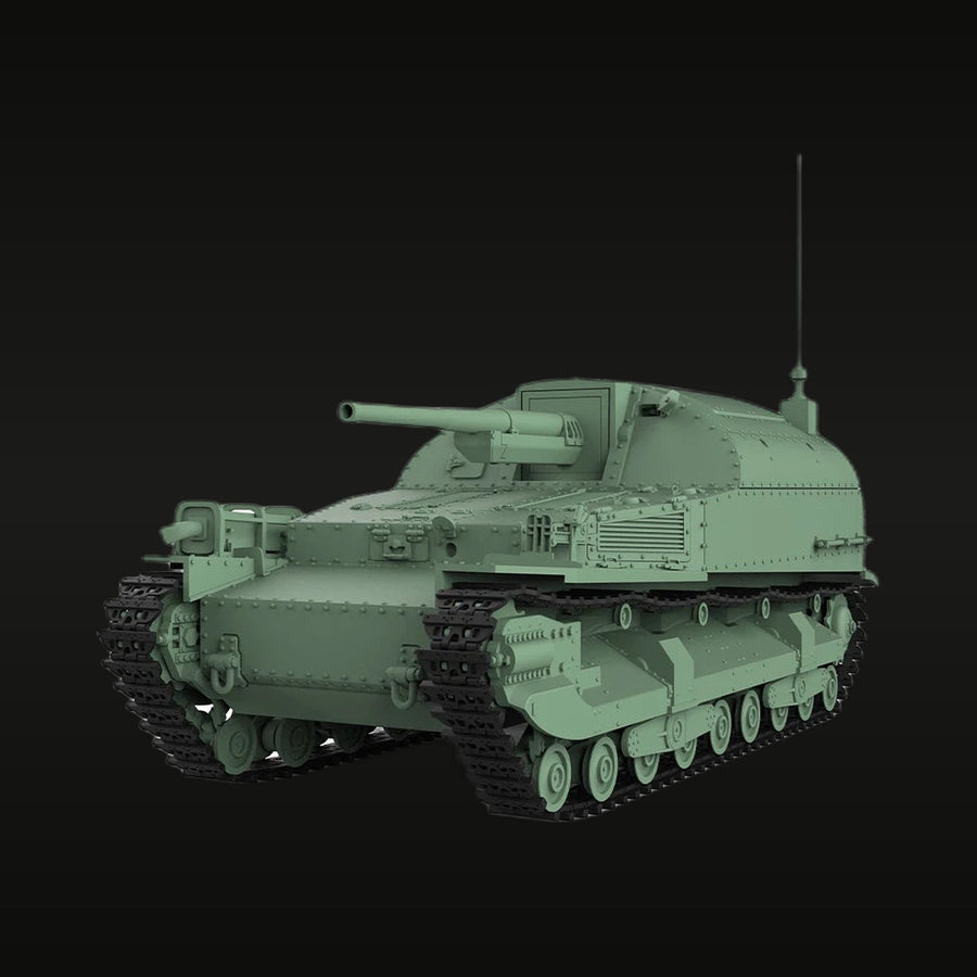 WWII British Churchill Infantry Tank 1/35 Resin Vehicle Kit - unpainted resin model kit