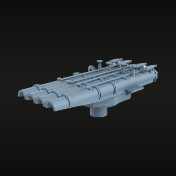 Royal Navy Quadruple Torpedo Launcher 1/700 Resin Ship Kit