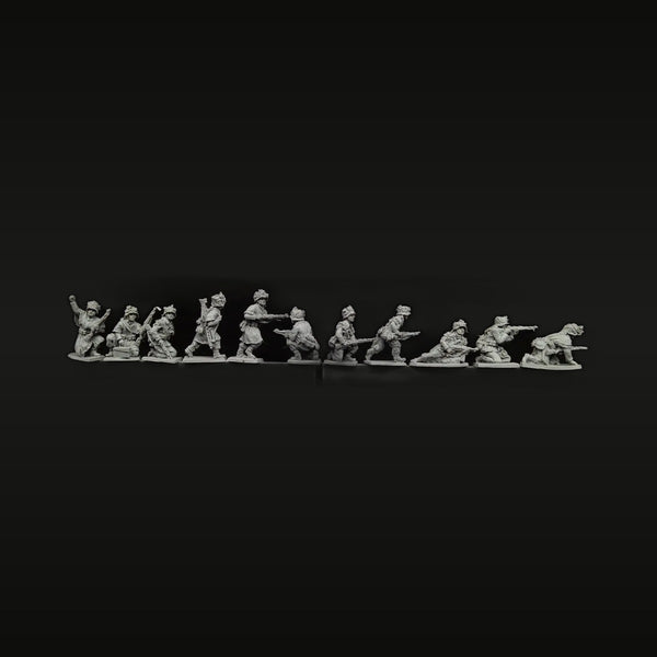 Modern US Infantry Squad 12-Figure Set 1/72 Scale Resin Kit