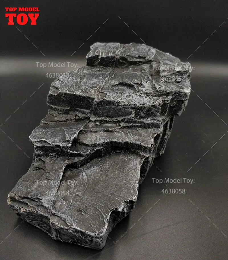 1/12 Scale Rock Mountain Stand Base Platform 15X11X8.5Cm Scene Accessories Model for 6'' Soldier Action Figure Body Doll ﻿