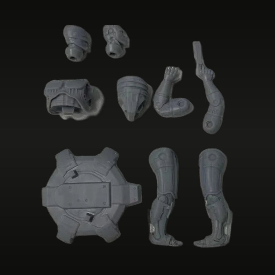 Future X-Cops Steel Robot 1/24 Resin Figure Kit - unpainted resin model kit