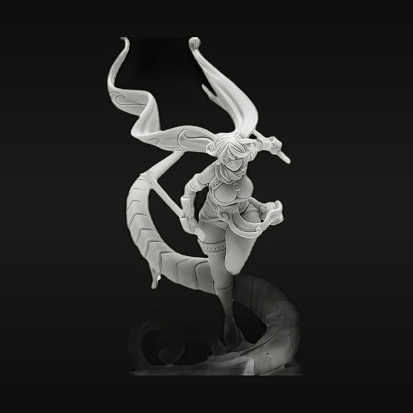 Fantasy Female Scorpion Demon Warrior Full Figure 40mm Resin Kit