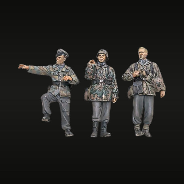 WWII German Officer & NCO Command Set 1944 1/35 Resin Figure Kit