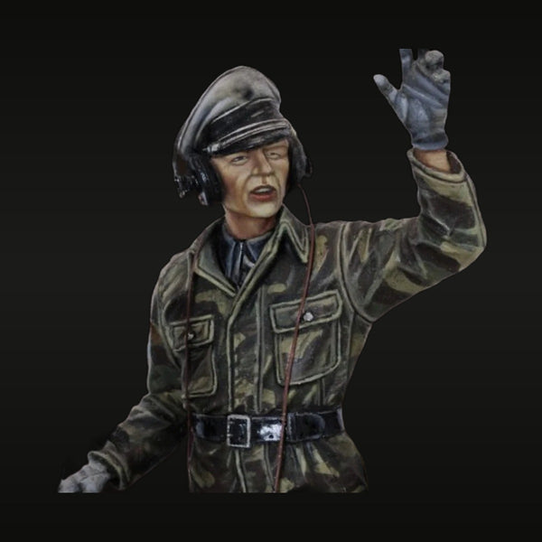 WWII German Luftwaffe Pilot Officer with Headset 1/35 Resin Bust Kit