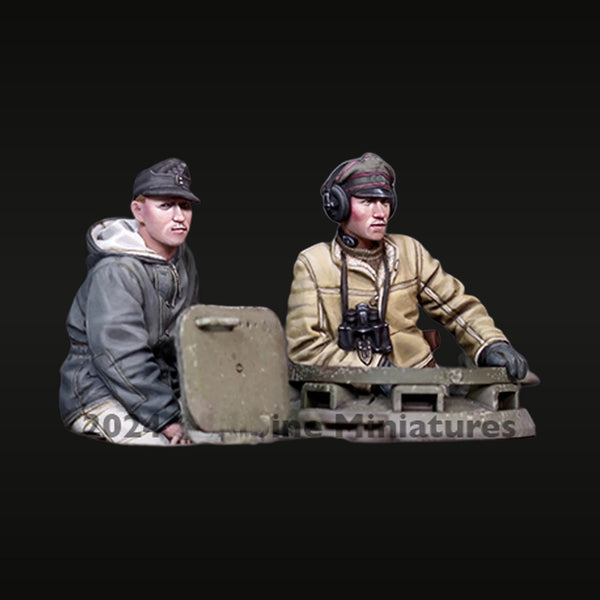 WWII German Panzer Crew Diorama Set 1/35 Resin Figures
