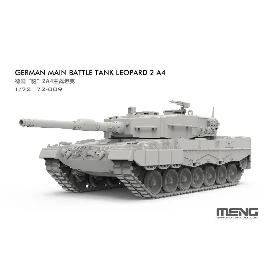 72-009 1:72 Leopard 2 A4 Howitzer German Main Battle Custom Collectible Children Toy Birthday Gift by MENG MODEL Assembly Kit