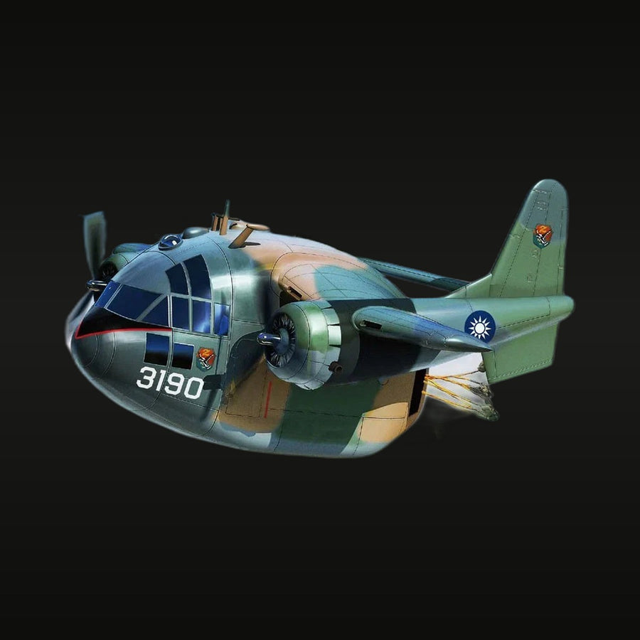 Cold War Chinese Nationalist C-119 Flying Boxcar Transport Aircraft Resin Model Kit - unpainted resin model kit
