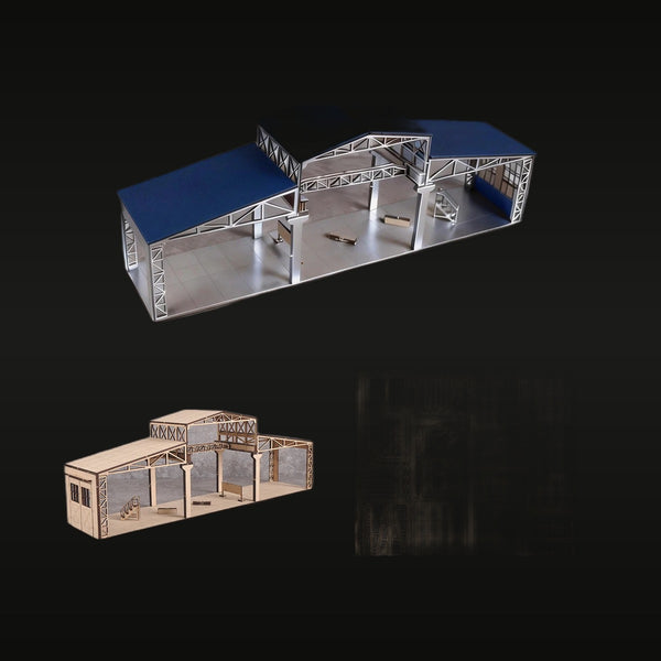 Factory Floor Repair Workshop 1/72 Resin Terrain Diorama Kit