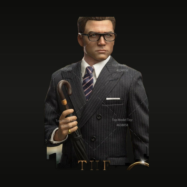 Modern Spy Agent Businessman with Revolver 1/6 Resin Bust Kit