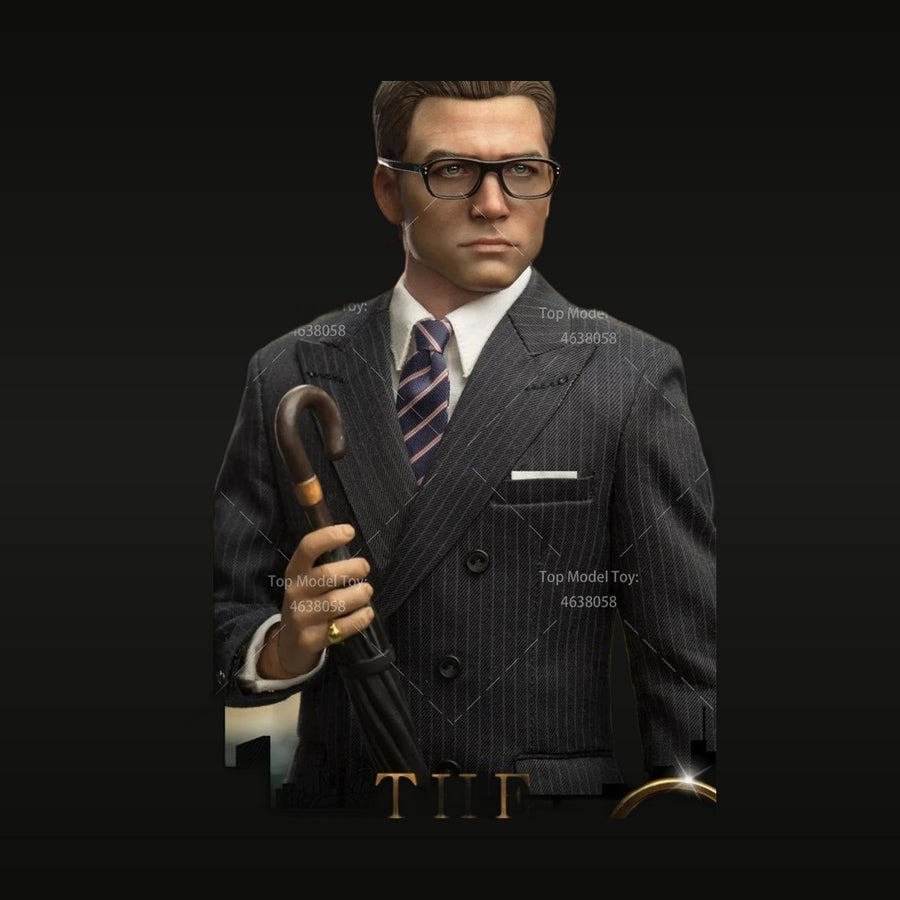 Modern Spy Agent Businessman with Revolver 1/6 Resin Bust Kit - unpainted resin model kit