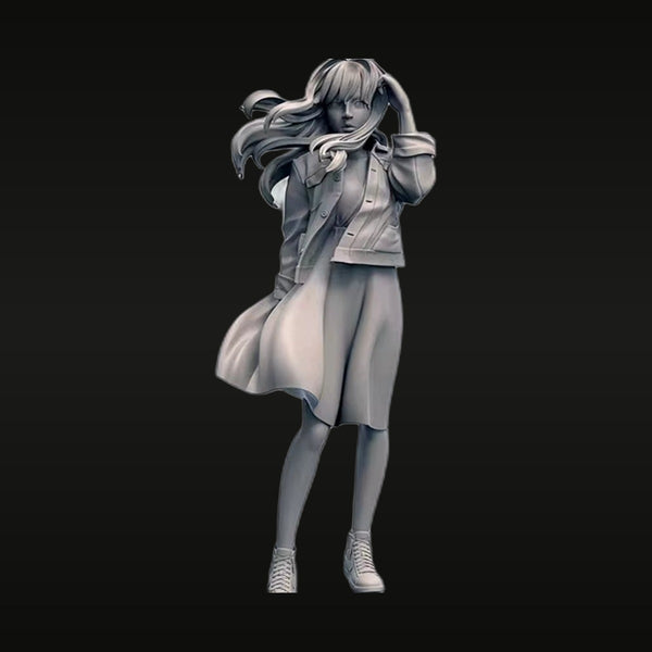 Anime Girl In The Wind 1/24 Resin Character Figure Kit