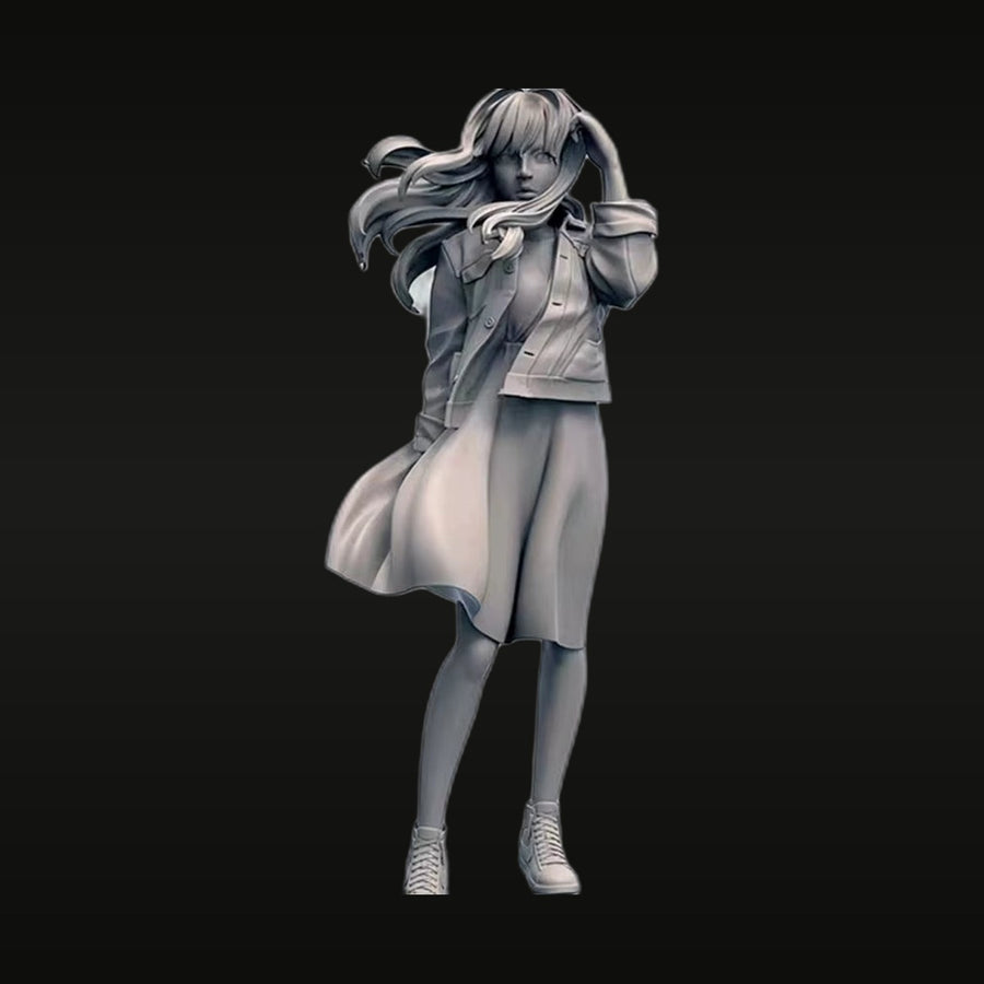 Anime Girl In The Wind 1/24 Resin Character Figure Kit - unpainted resin model kit