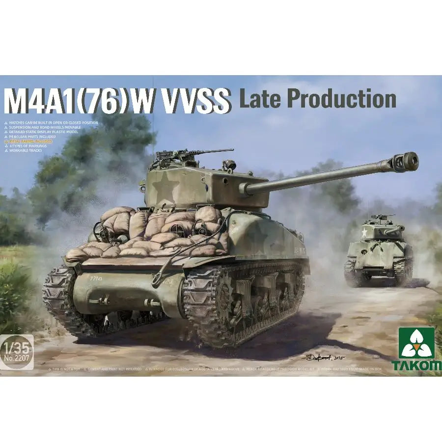 WWII M4 Sherman Medium Tank Set Two-Tank Diorama 1/35 Resin Vehicle Kit - resin model view 5