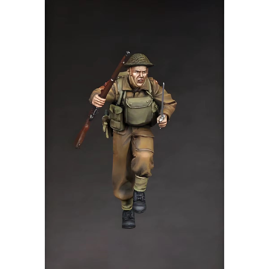 1/35 British Soldier, Resin Soldier Model Kit Diagram GK Unassembled and Unpainted Kit