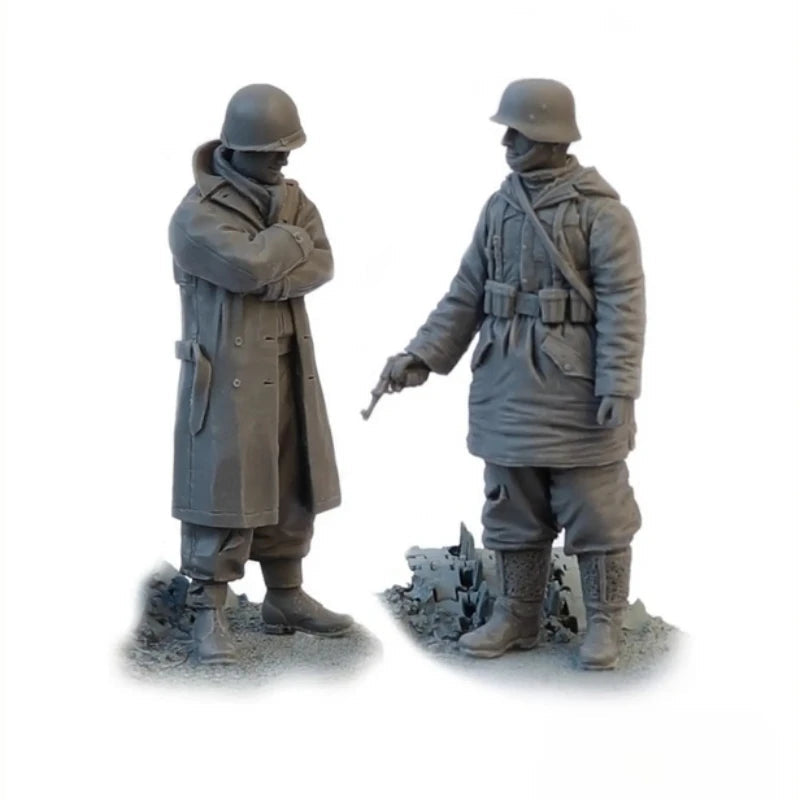 WWII German Soldiers 1944-45 1/35 Resin Figure Set - unpainted resin model kit