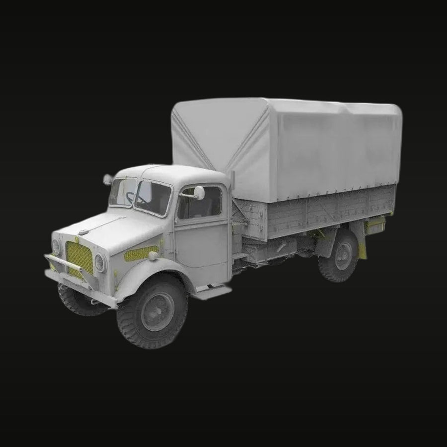 WWII Bedford OYD 3-Ton Truck with Cargo Bed 1/35 Resin Model Kit - unpainted resin model kit